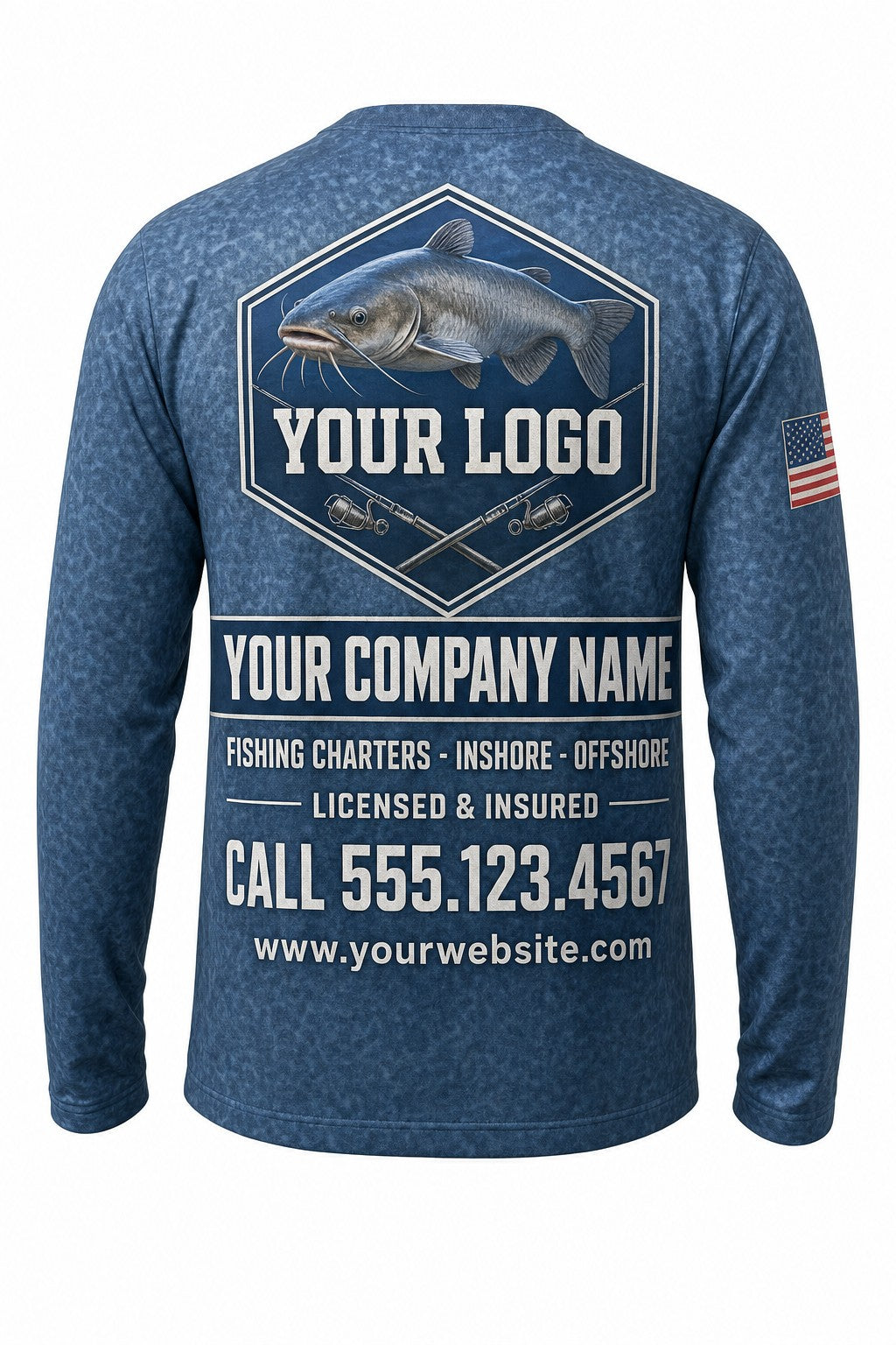 Catfish Scale Wrap Custom Fishing Team Uniform - custom crew uniform