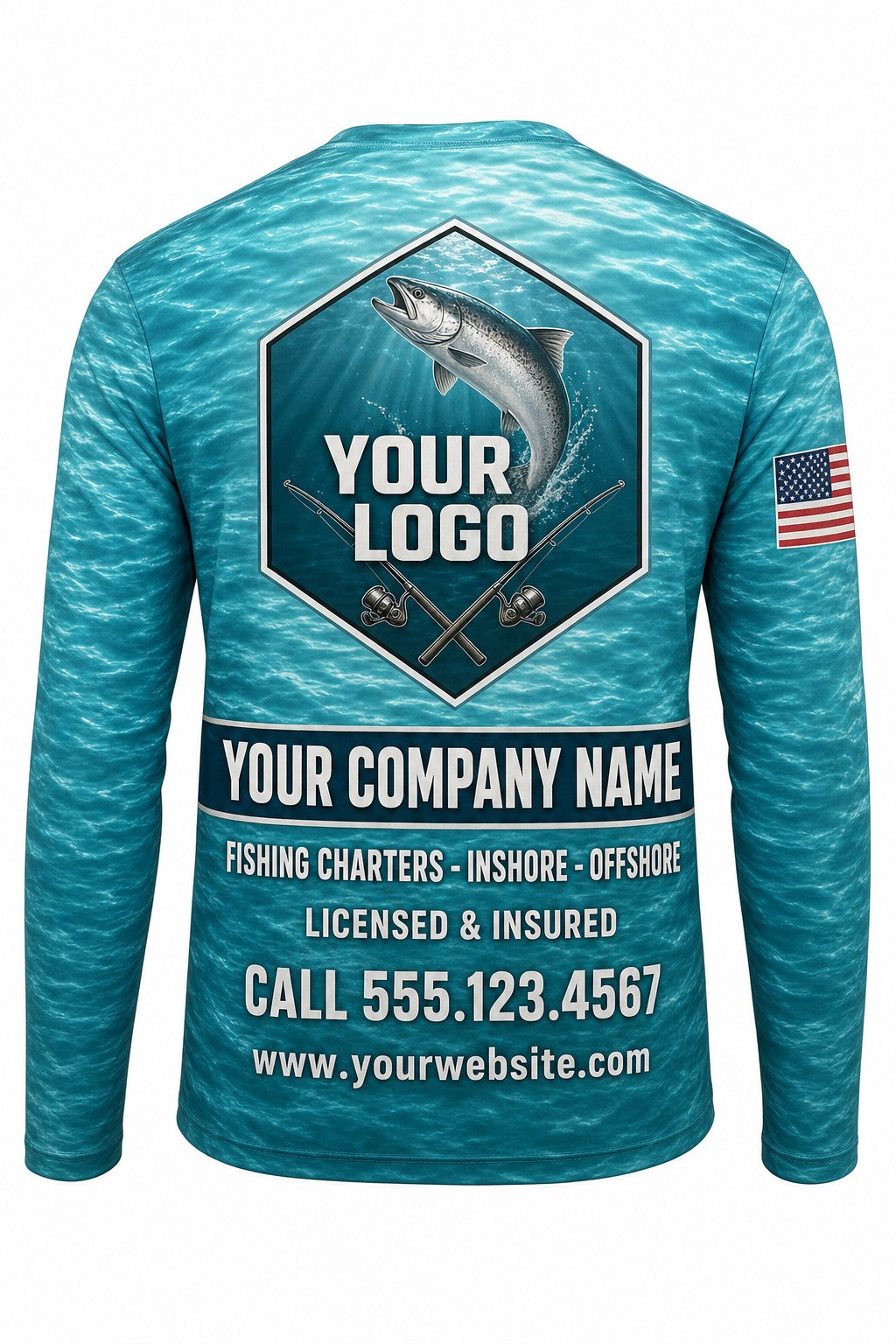 Chinook Salmon Custom Fishing Team Uniform - custom crew uniform