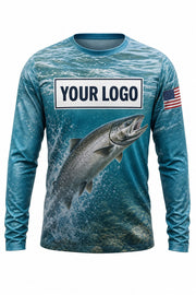 Chinook Salmon Custom Fishing Team Uniform - custom crew uniform
