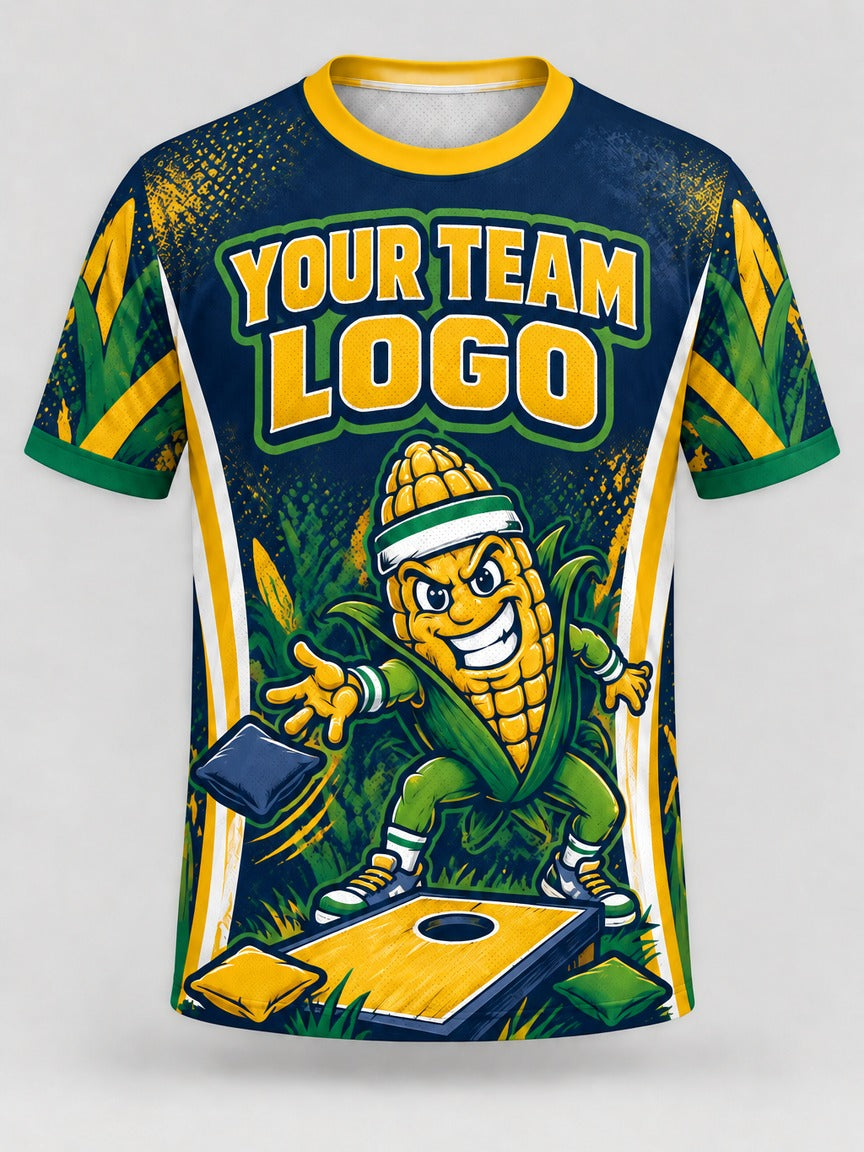 Cob Toss custom cornhole team jersey, front