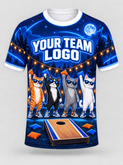 Cool Cat Crew custom cornhole team jersey, front