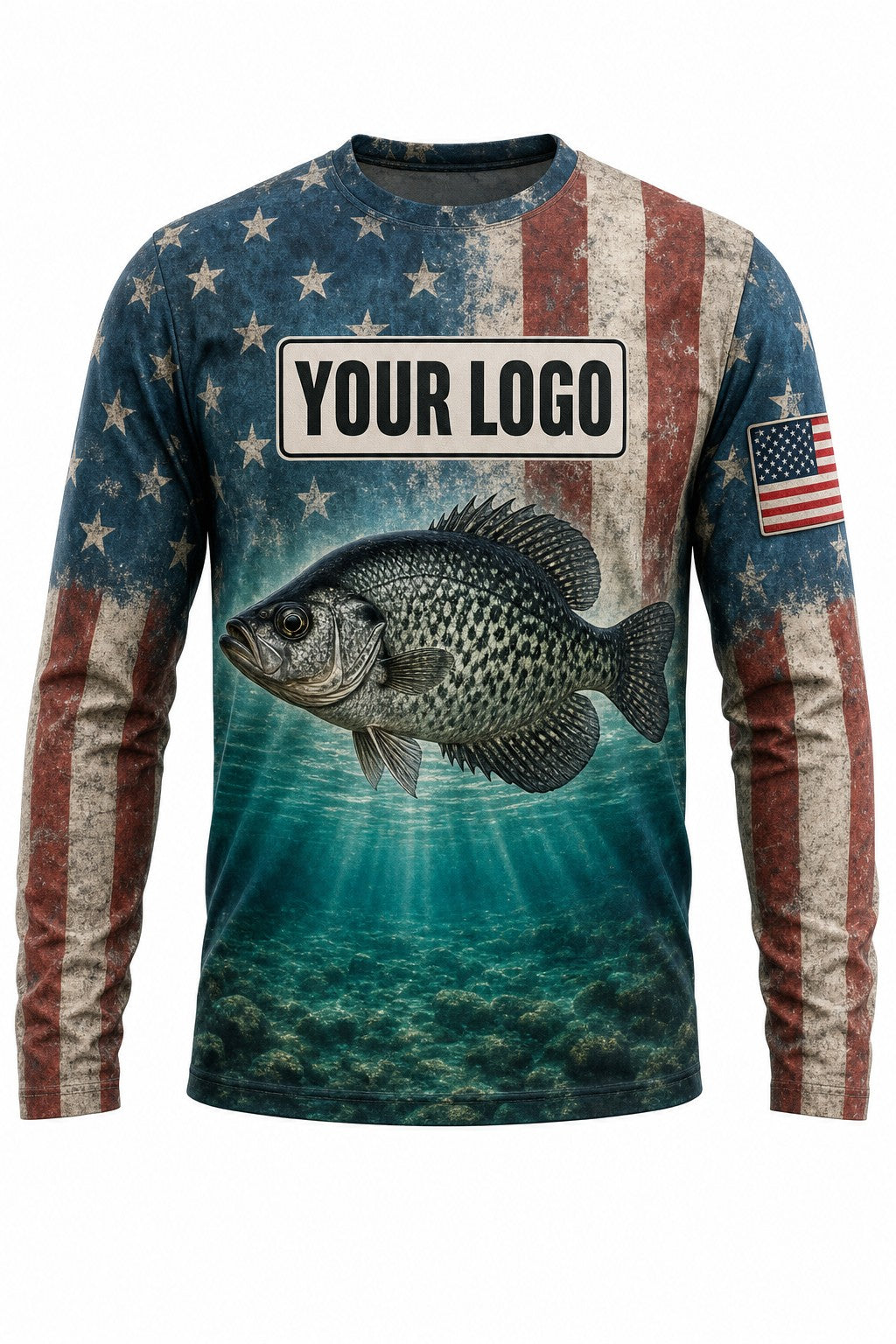 Crappie Flag Custom Fishing Team Uniform - custom crew uniform