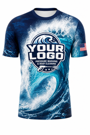 Crashing Wave custom roof cleaning & pressure washing crew uniform T-Shirt — front