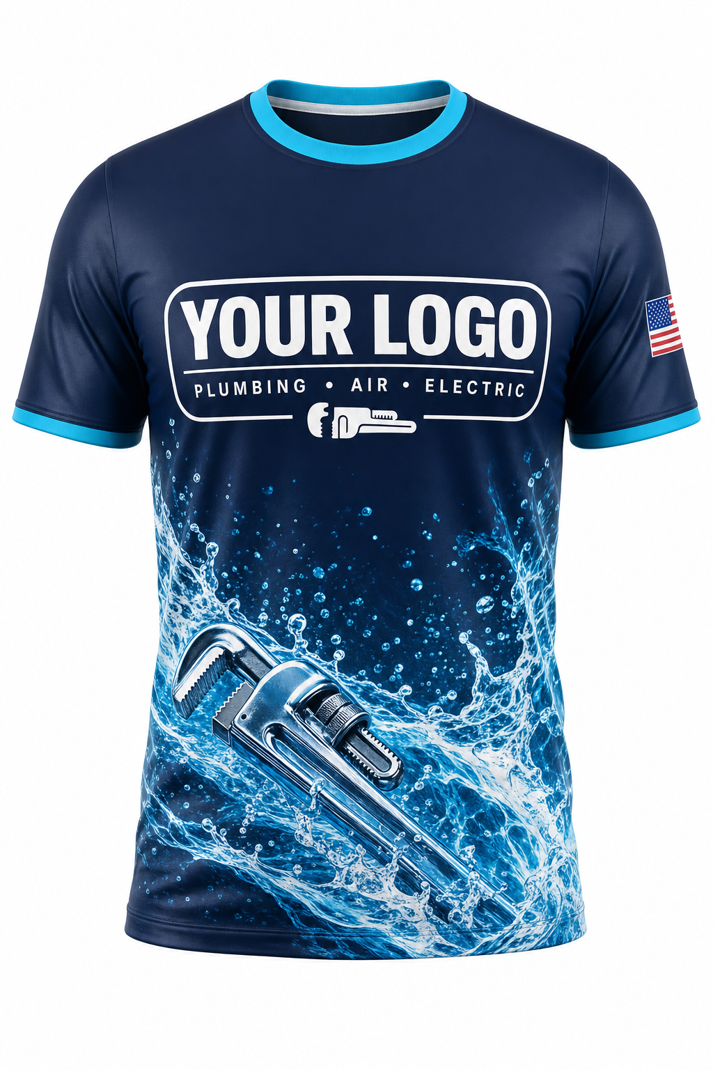Cyan Wrench custom plumbing crew uniform