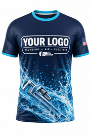 Cyan Wrench custom plumbing crew uniform