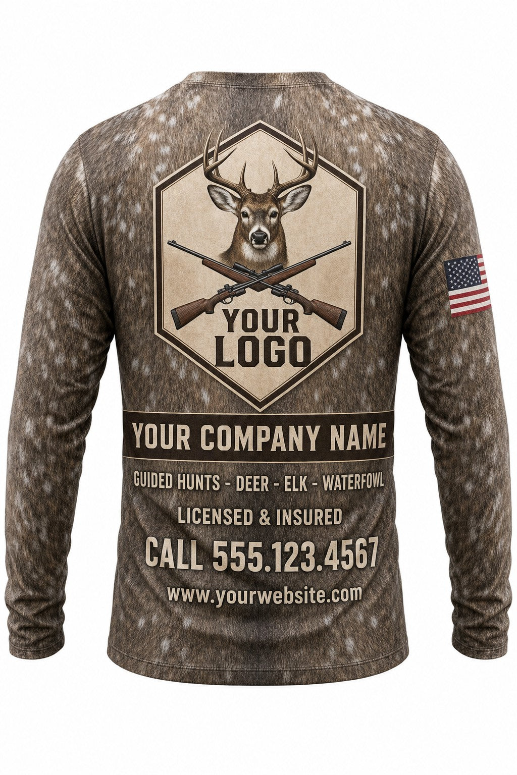 Deer Fur Wrap Custom Hunting Team Uniform - custom crew uniform