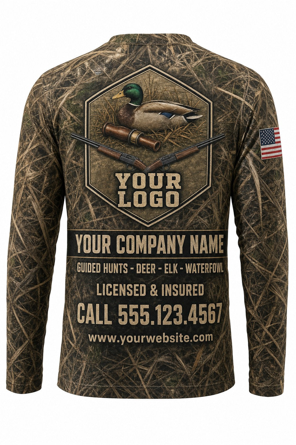 Duck Band & Call Custom Hunting Team Uniform - custom crew uniform