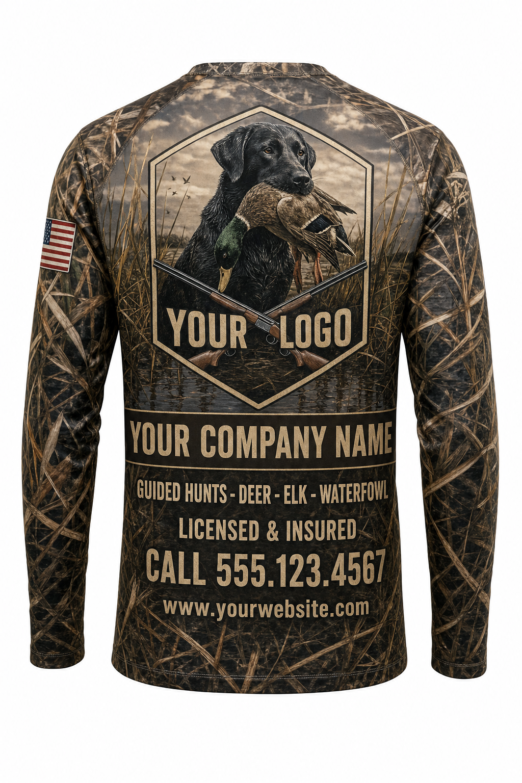Duck & Lab Retriever Custom Hunting Team Uniform - custom crew uniform