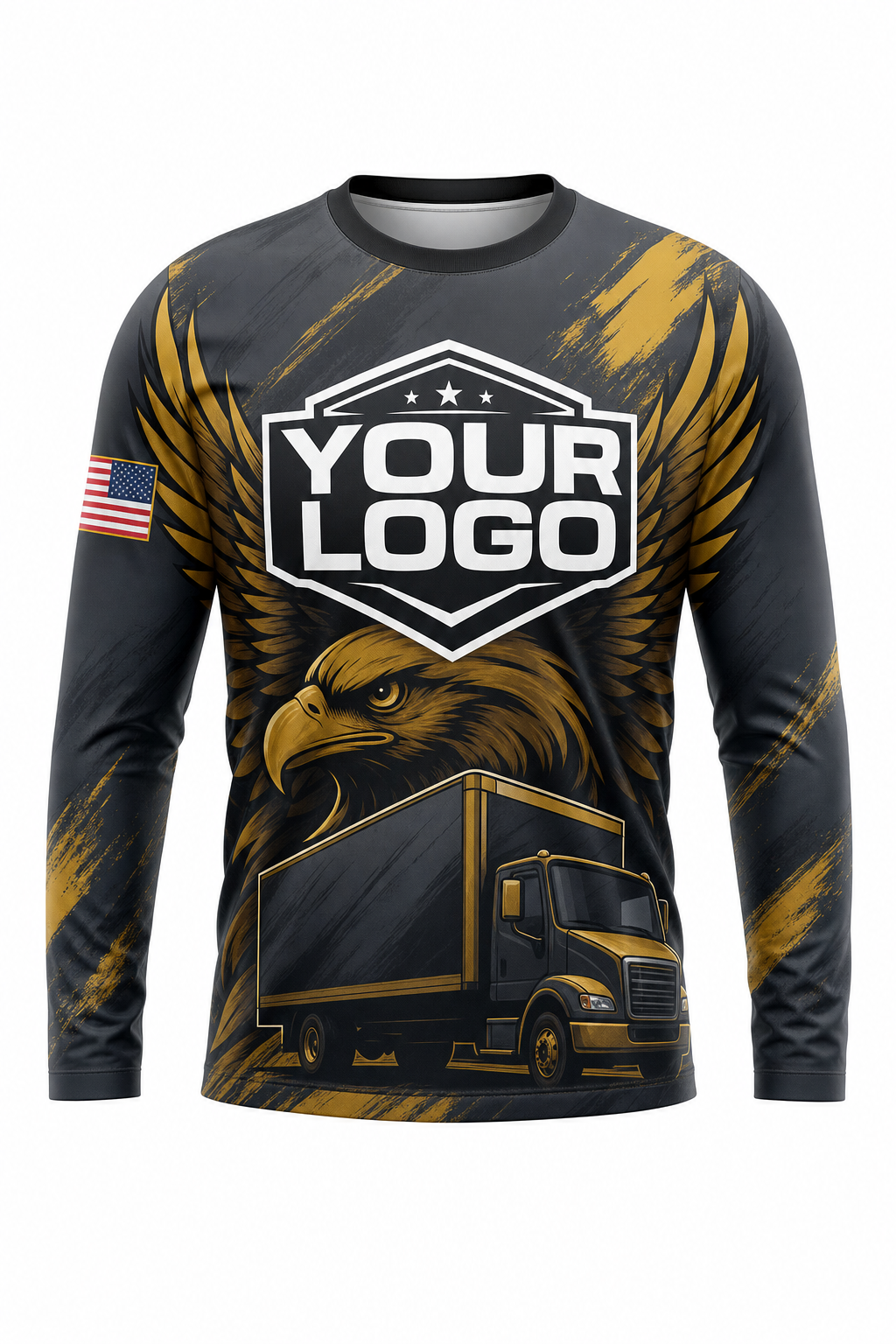 Eagle Haul custom moving & junk removal crew uniform Long Sleeve — front