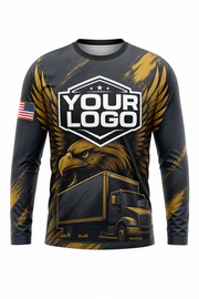 Eagle Haul custom moving & junk removal crew uniform Long Sleeve — front