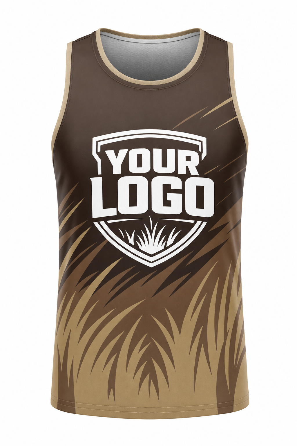 Earth Grass Blades custom lawn care & landscaping crew uniform Tank Top — front