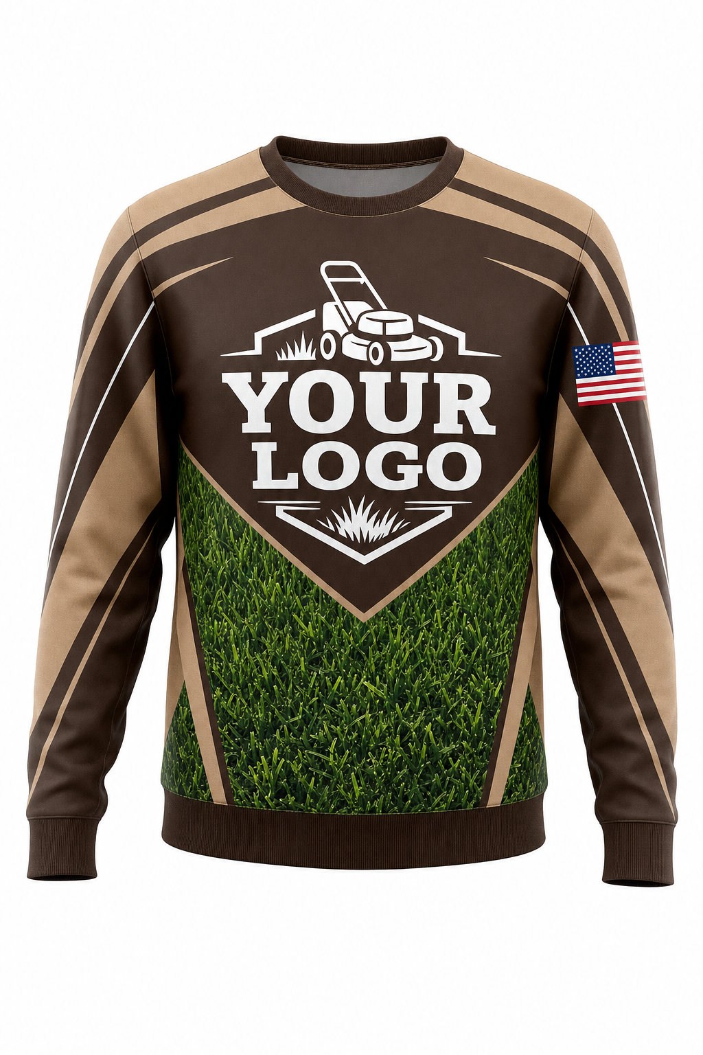 Earth Turf custom lawn care & landscaping crew uniform Sweatshirt — front