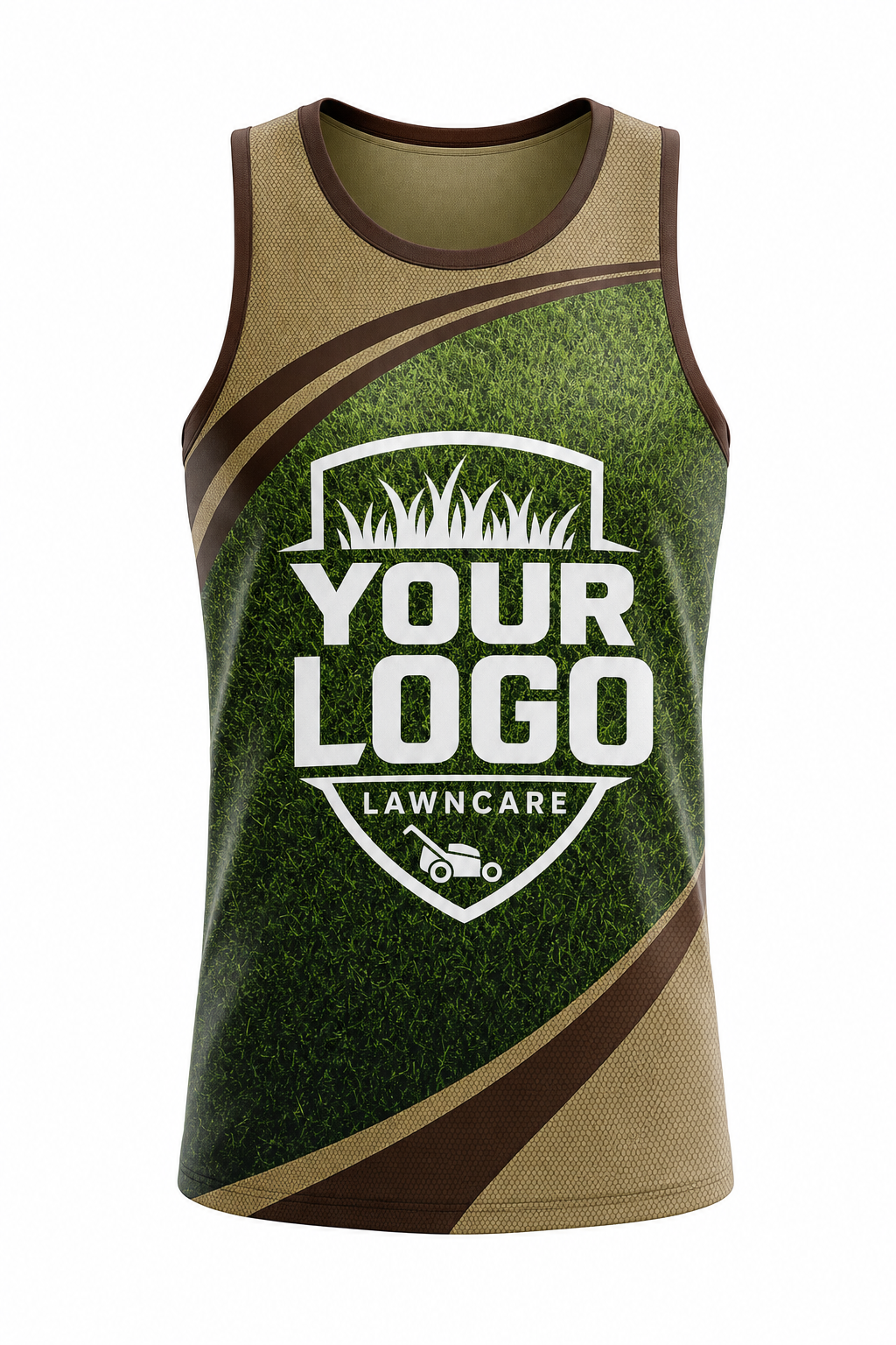 Earth Turf custom lawn care & landscaping crew uniform Tank Top — front