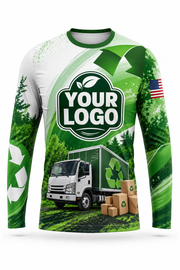 Eco Haul custom moving & junk removal crew uniform Long Sleeve — front