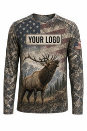 Elk Flag Custom Hunting Team Uniform - custom crew uniform