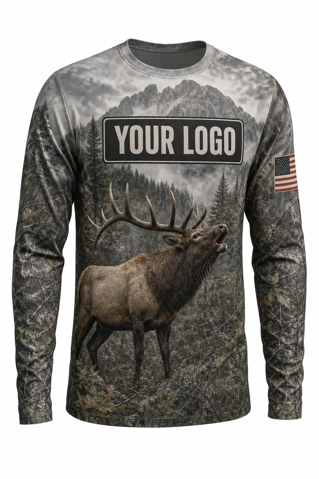 Bull Elk Mountain Custom Hunting Team Uniform - custom crew uniform