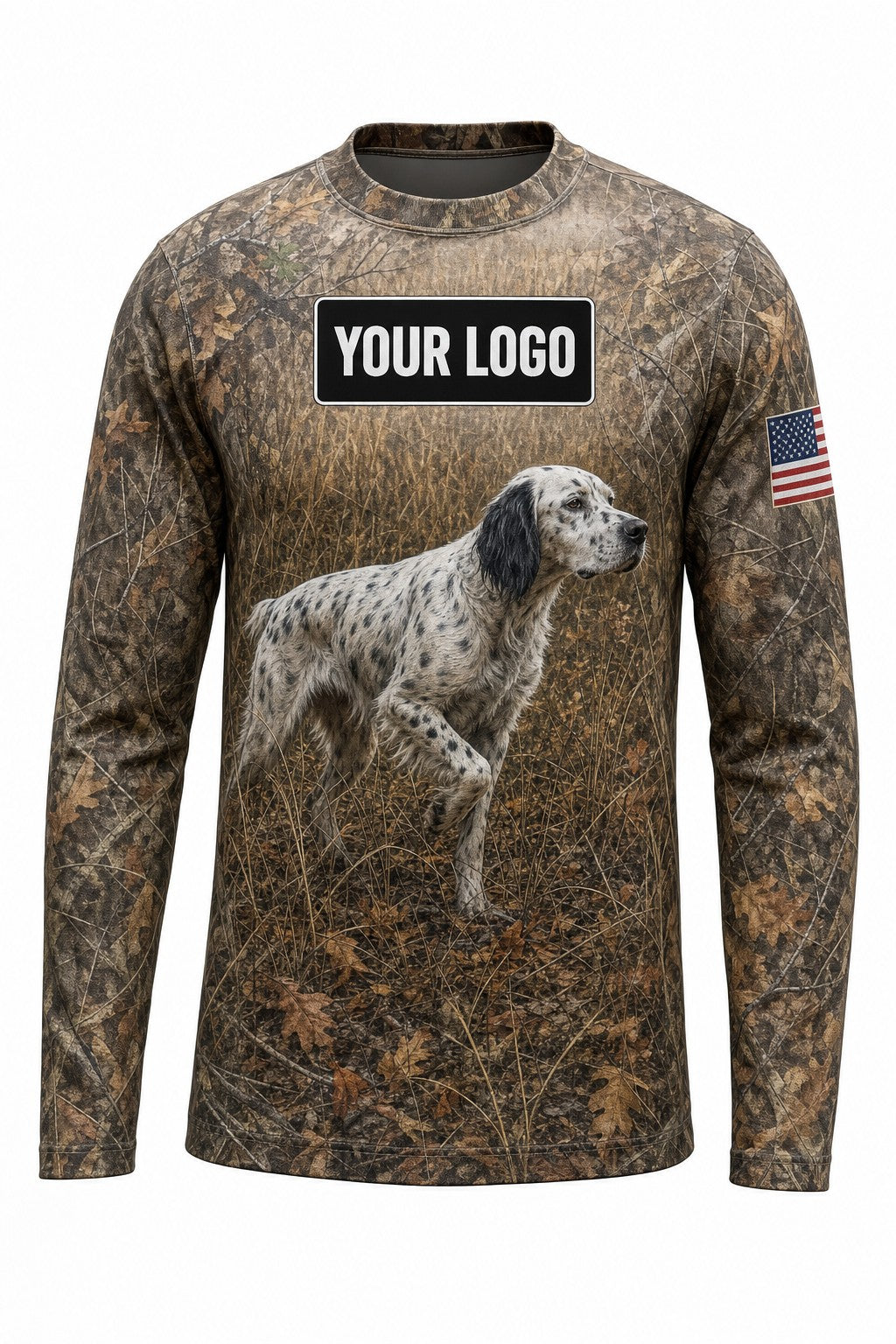 English Setter Upland Custom Hunting Team Uniform - custom crew uniform