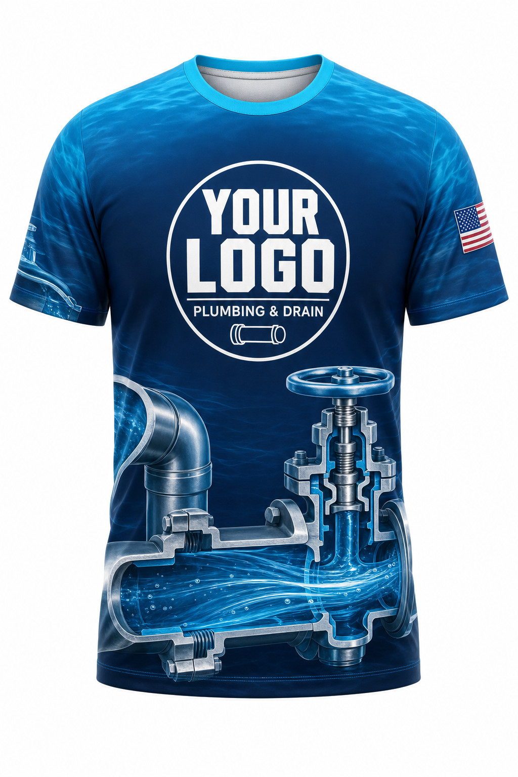 Flow Cutaway custom plumbing crew uniform