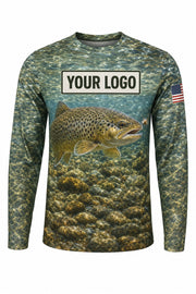 Fly Fishing Trout Custom Fishing Team Uniform - custom crew uniform