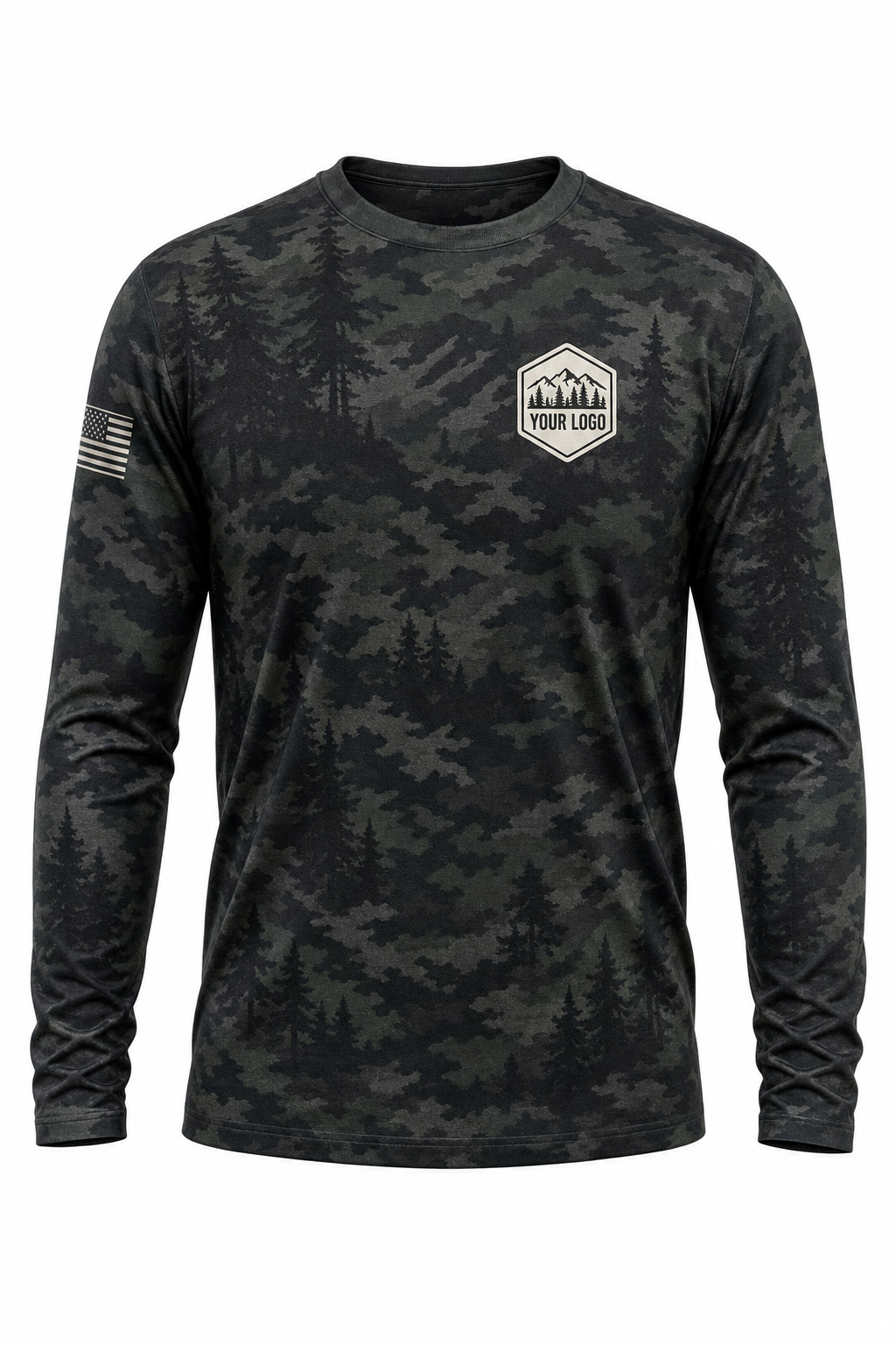 Camo Texture Guide Crew Shirt - custom crew uniform