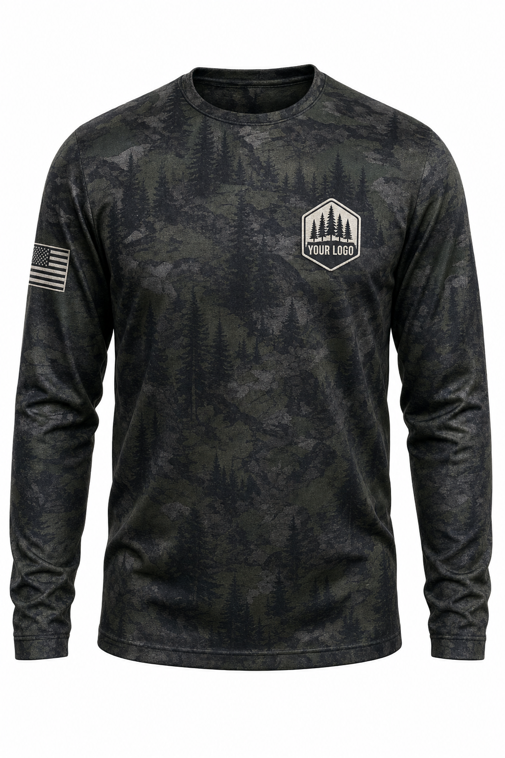 Pine Forest Guide Crew Shirt - custom crew uniform