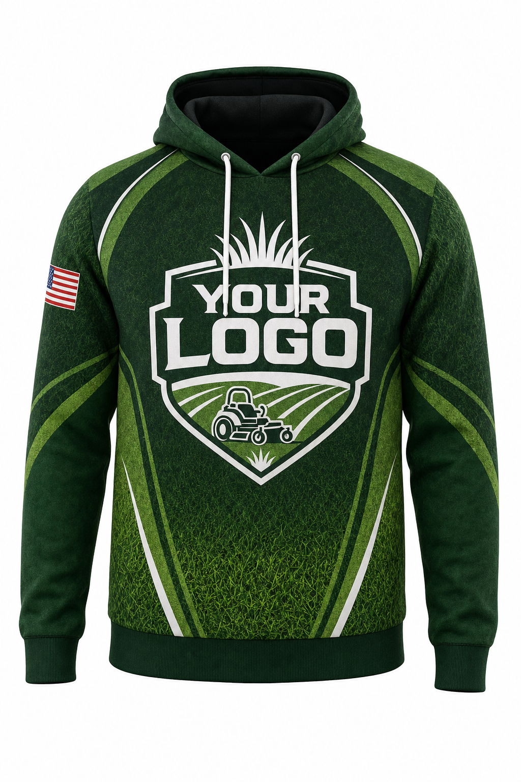 Forest Turf custom lawn care & landscaping crew uniform Hoodie — front