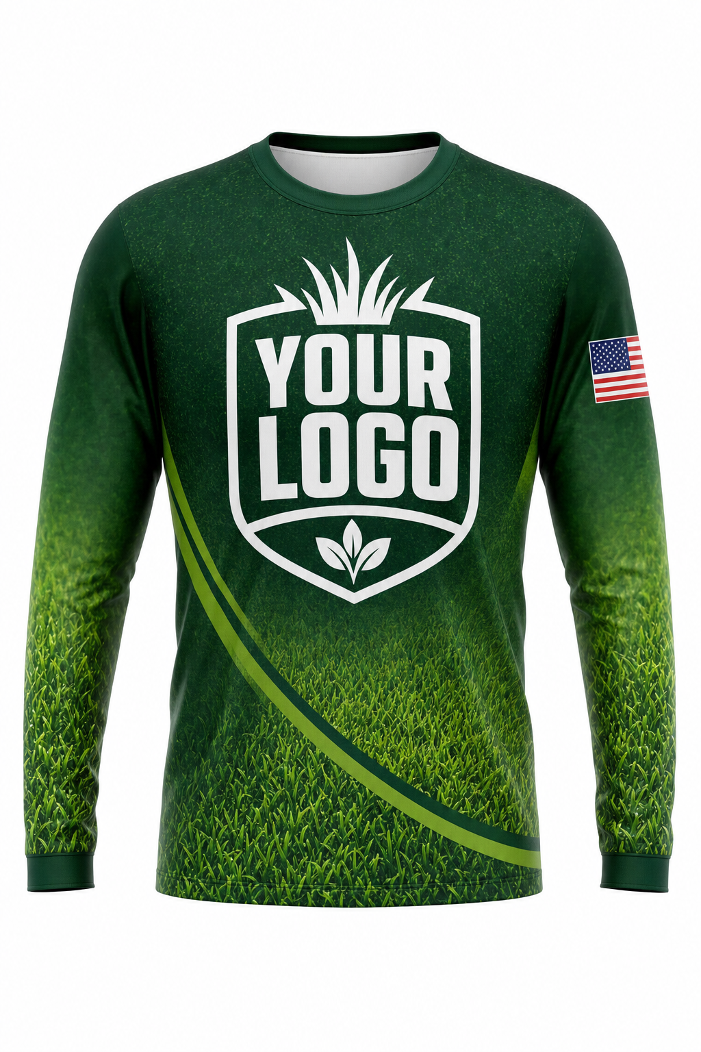 Forest Turf custom lawn care & landscaping crew uniform Long Sleeve — front
