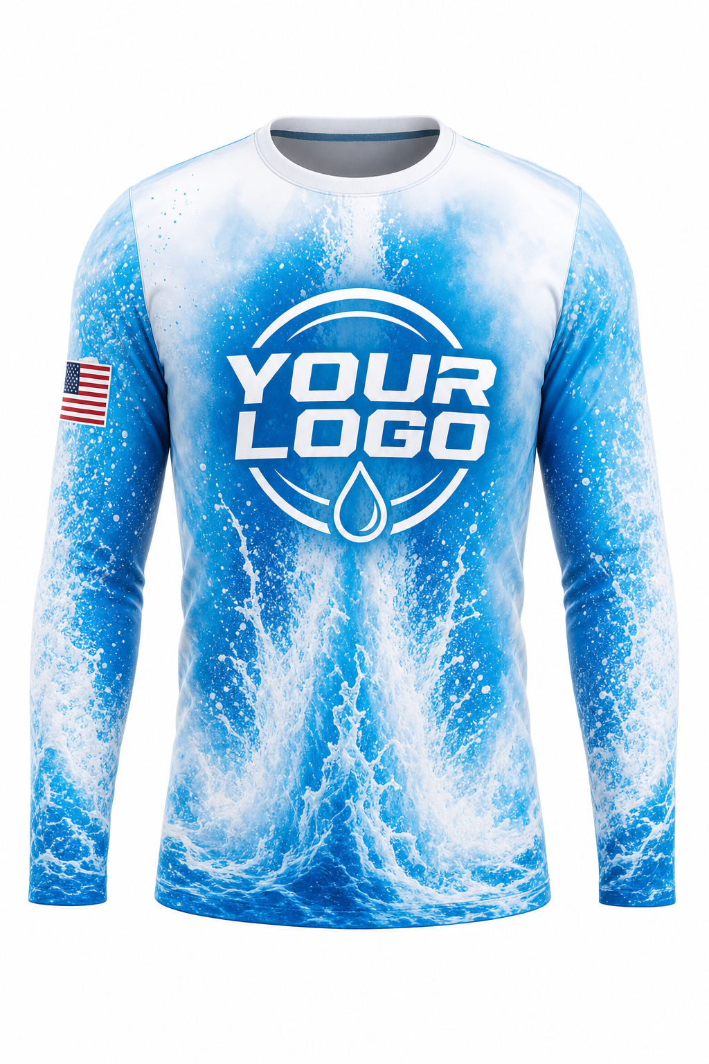 Geyser Burst custom roof cleaning & pressure washing crew uniform Long Sleeve — front