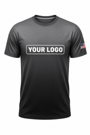 Graphite Shadow custom crew uniform in graphite fading into black