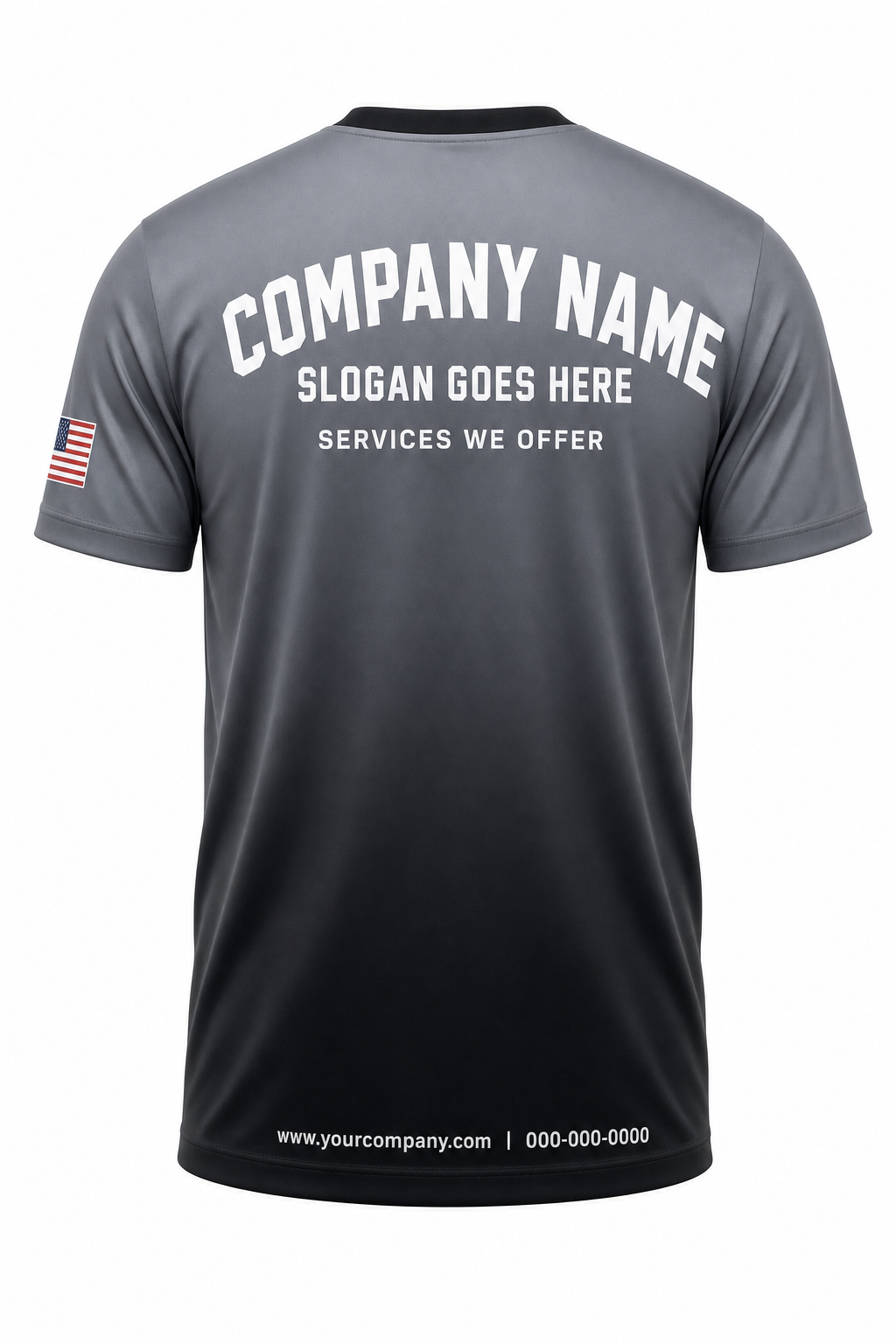 Graphite Fade - Crew Uniform back
