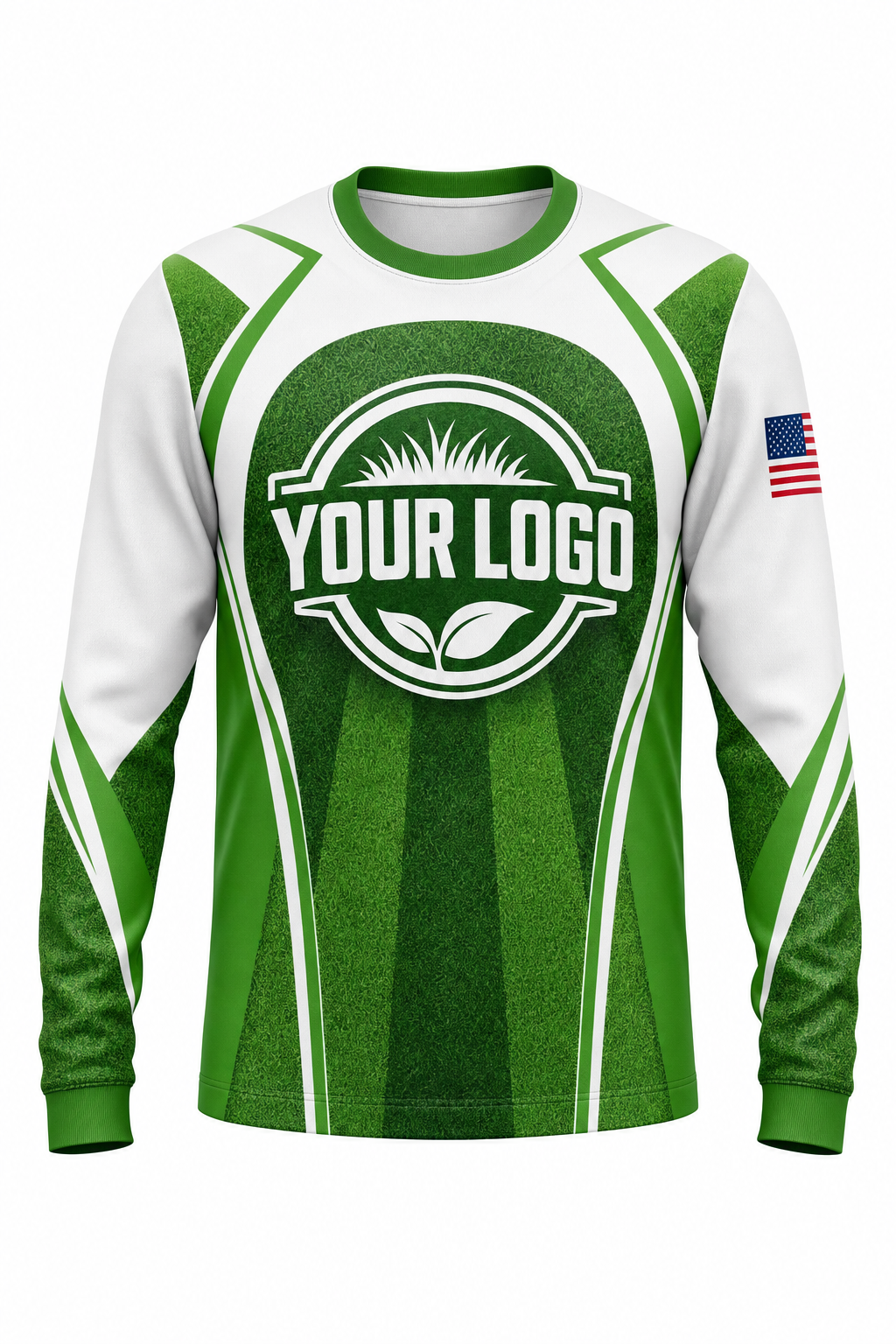 Grass Mow Stripes custom lawn care & landscaping crew uniform Sweatshirt — front