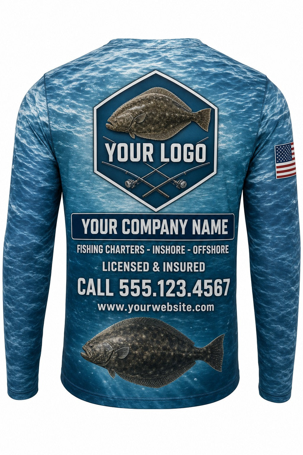 Halibut Custom Fishing Team Uniform - custom crew uniform