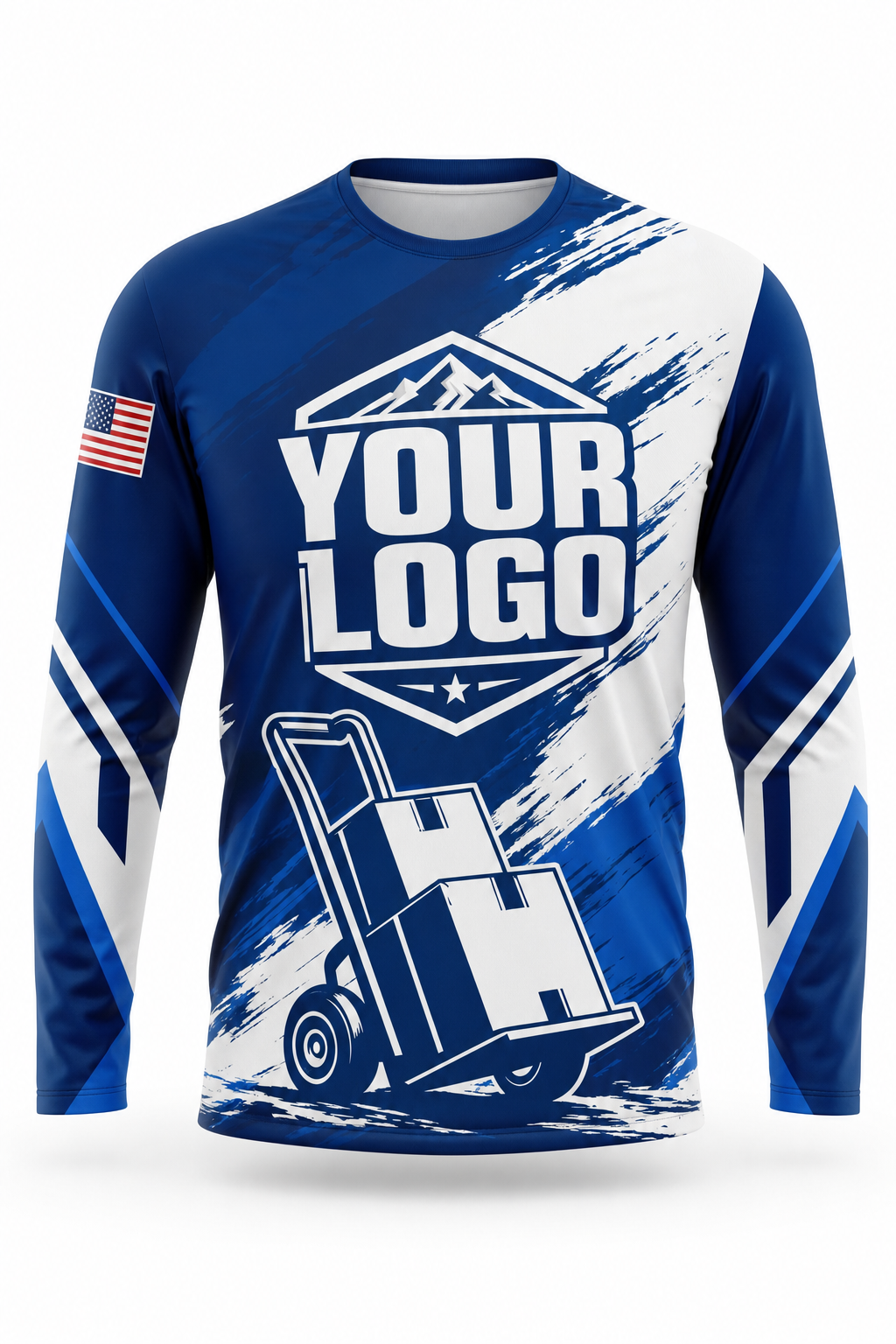 Hand Truck custom moving & junk removal crew uniform Long Sleeve — front