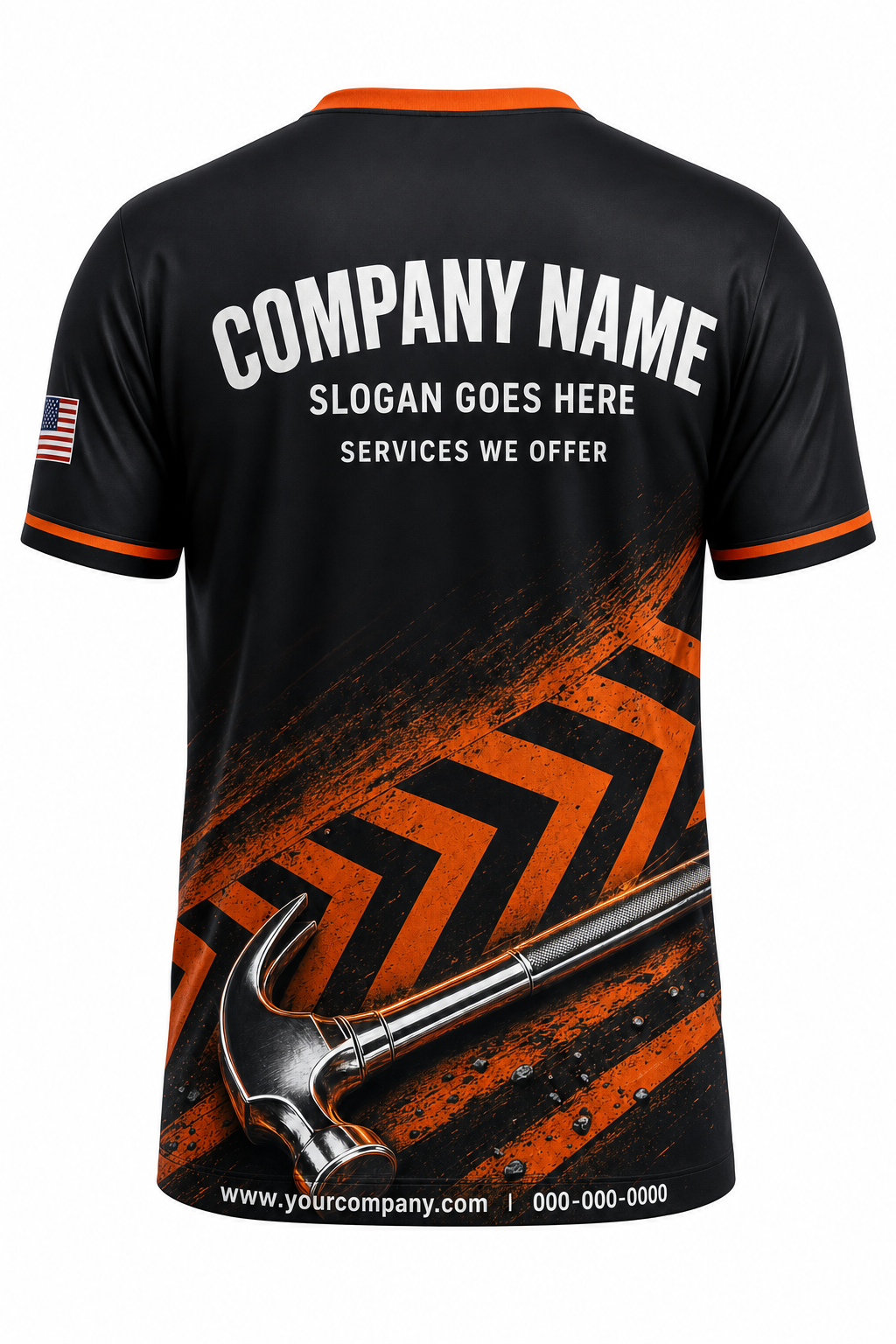 Hazard Chevron - Crew Uniform back