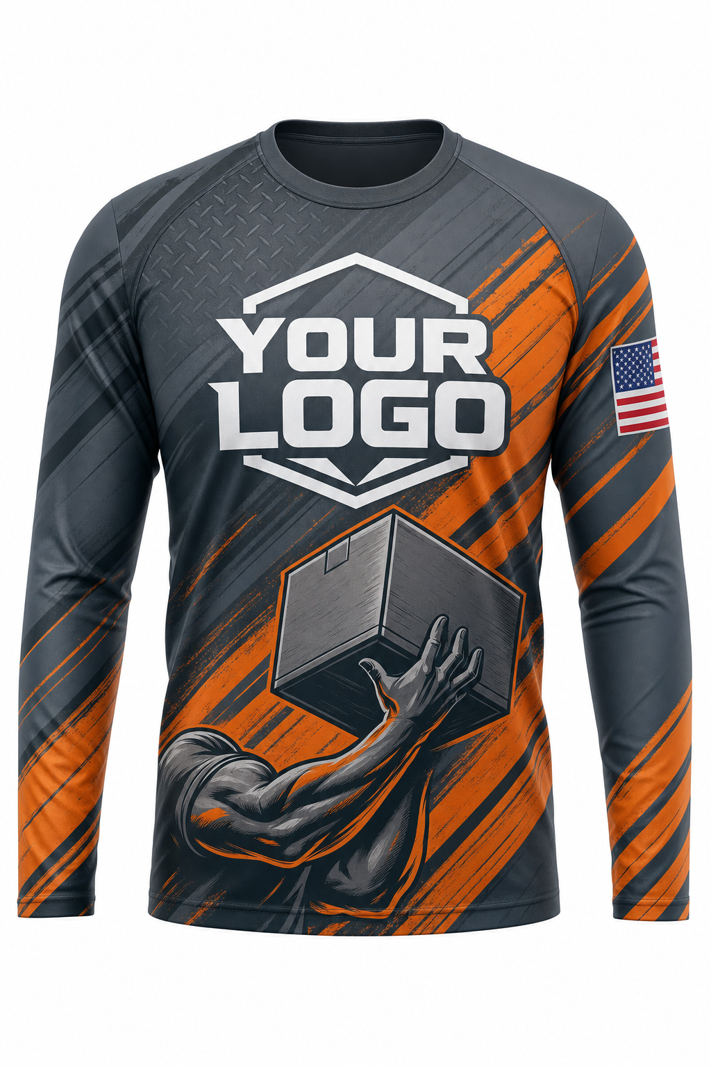 Heavy Lift custom moving & junk removal crew uniform Long Sleeve — front