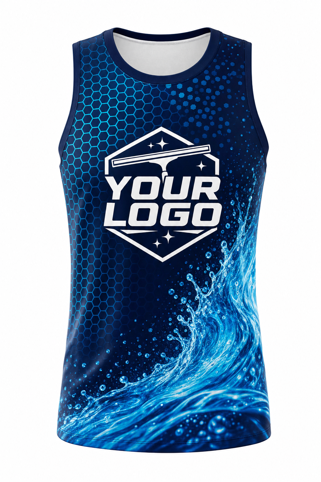 Hexa Flow custom window cleaning crew uniform Tank Top — front