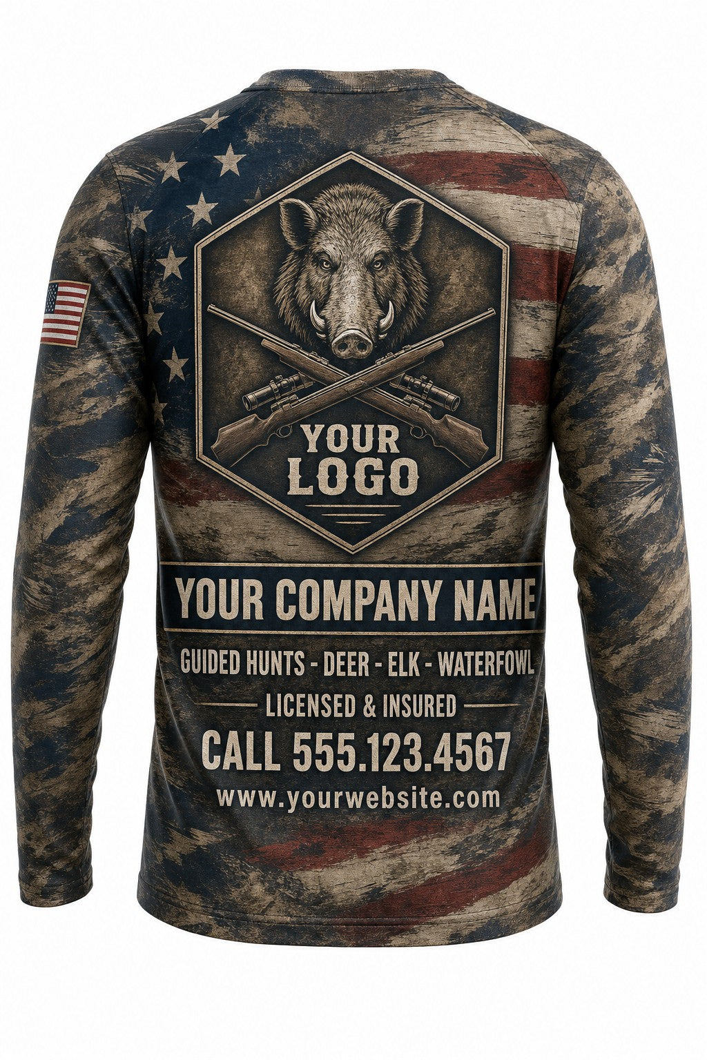 Hog Flag Custom Hunting Team Uniform - custom crew uniform