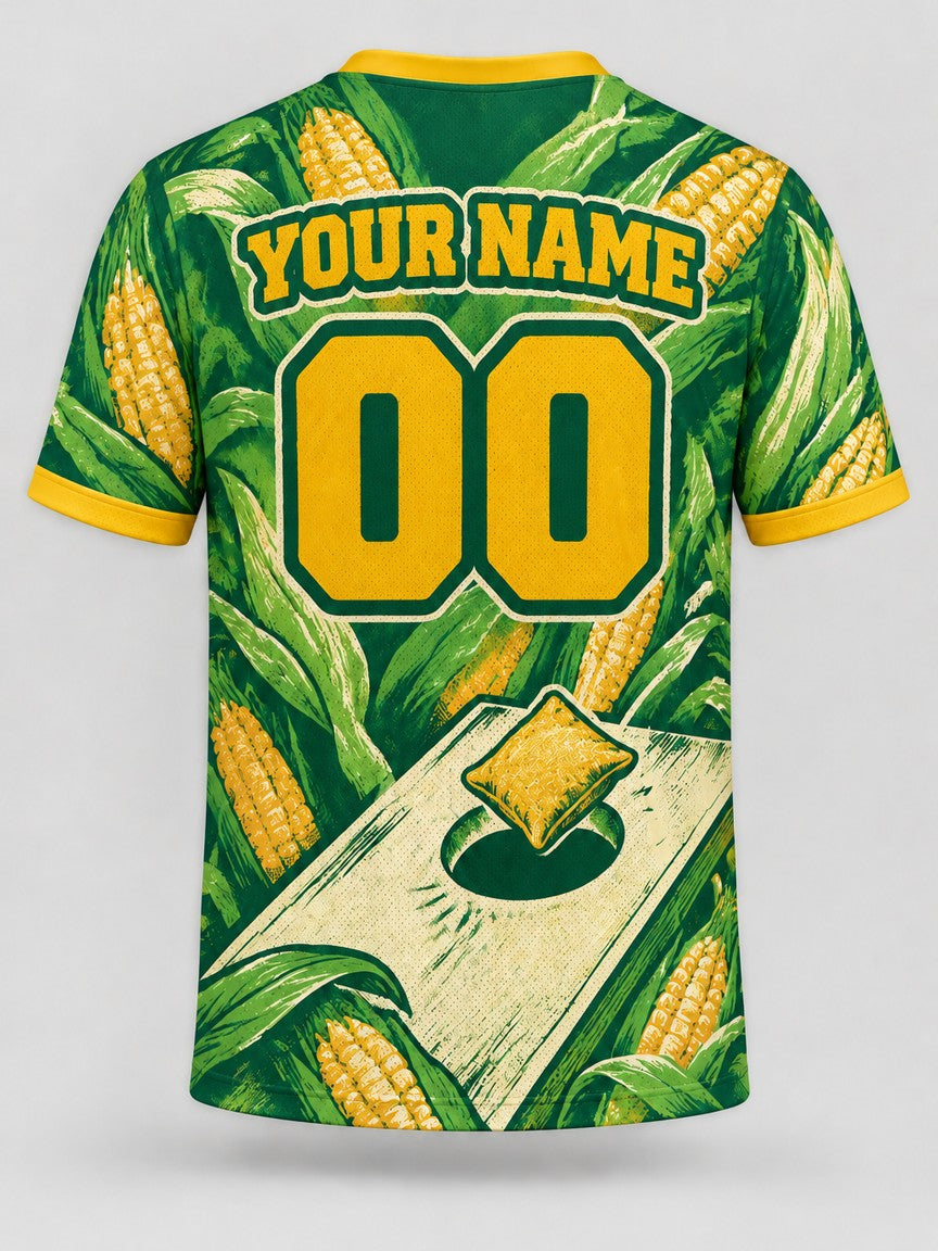 Husk and Hole custom cornhole team jersey, back