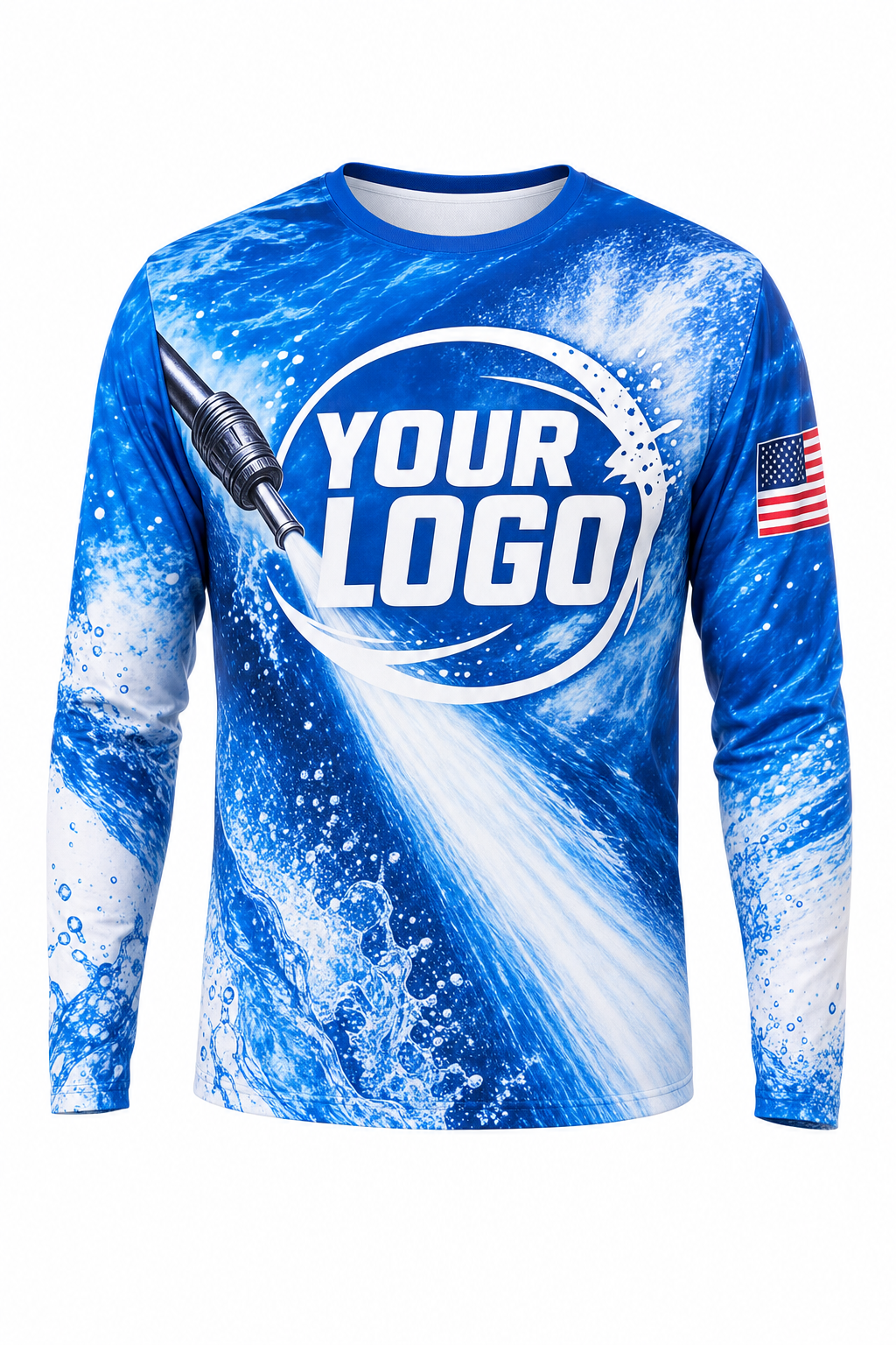 Hydro Blast custom roof cleaning & pressure washing crew uniform Long Sleeve — front