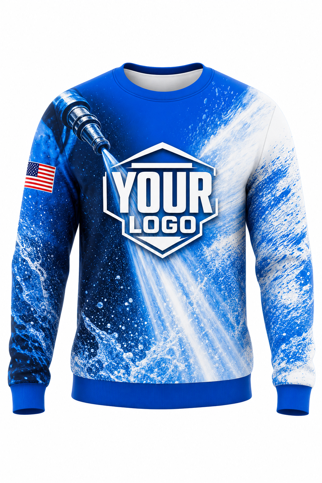 Hydro Blast custom roof cleaning & pressure washing crew uniform Sweatshirt — front