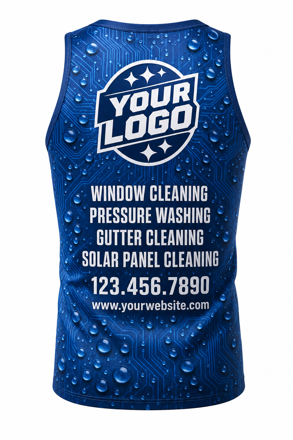 Hydro Tech custom window cleaning crew uniform Tank Top — back