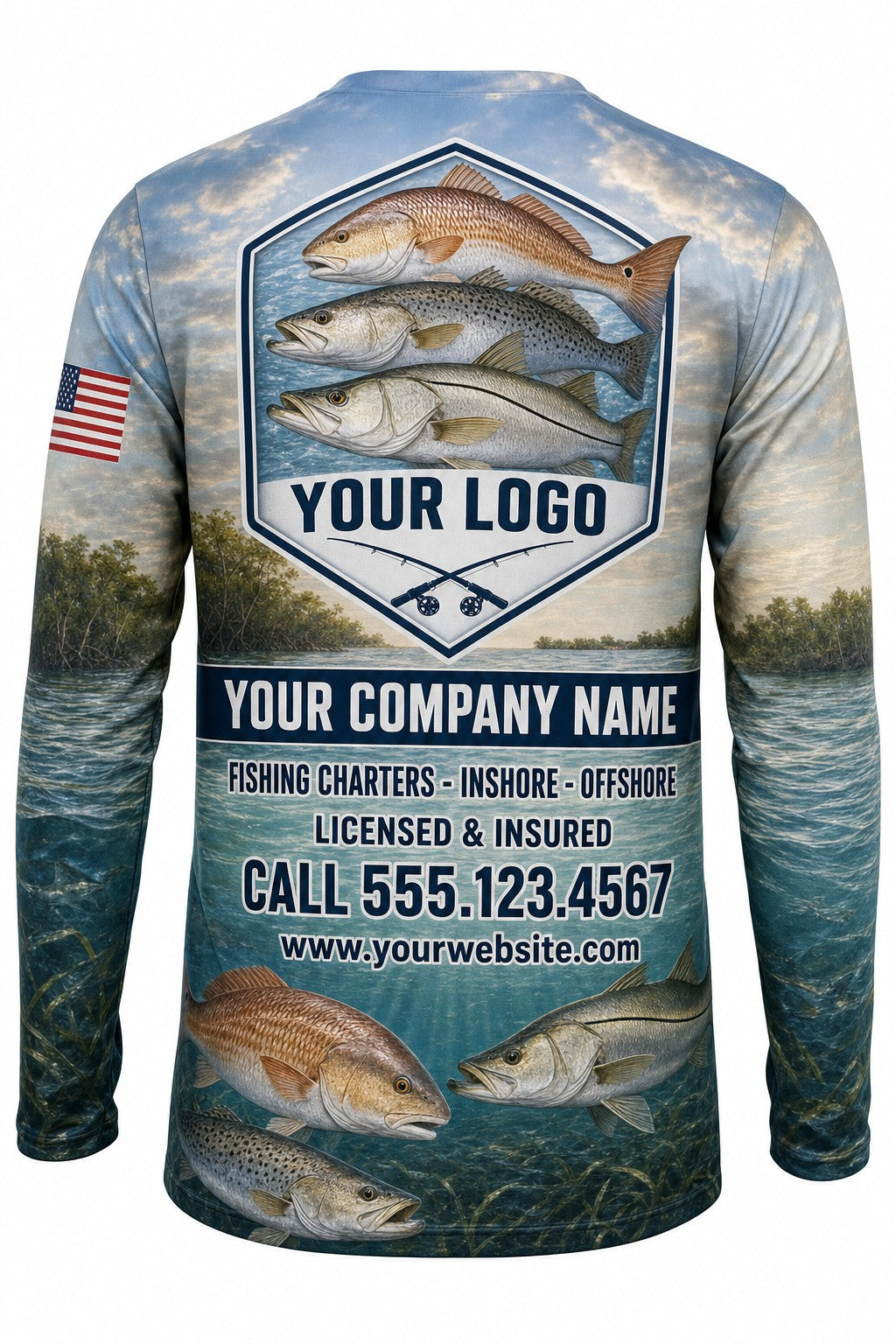 Inshore Slam Custom Fishing Team Uniform - custom crew uniform
