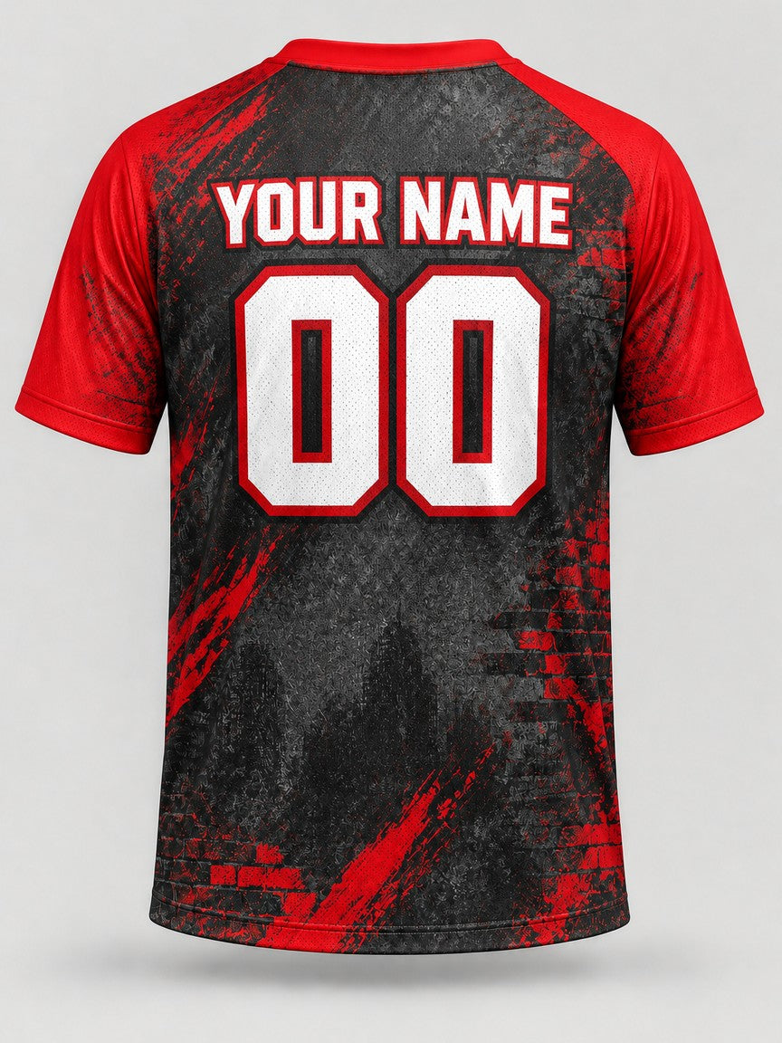 Iron Red custom cornhole team jersey, back