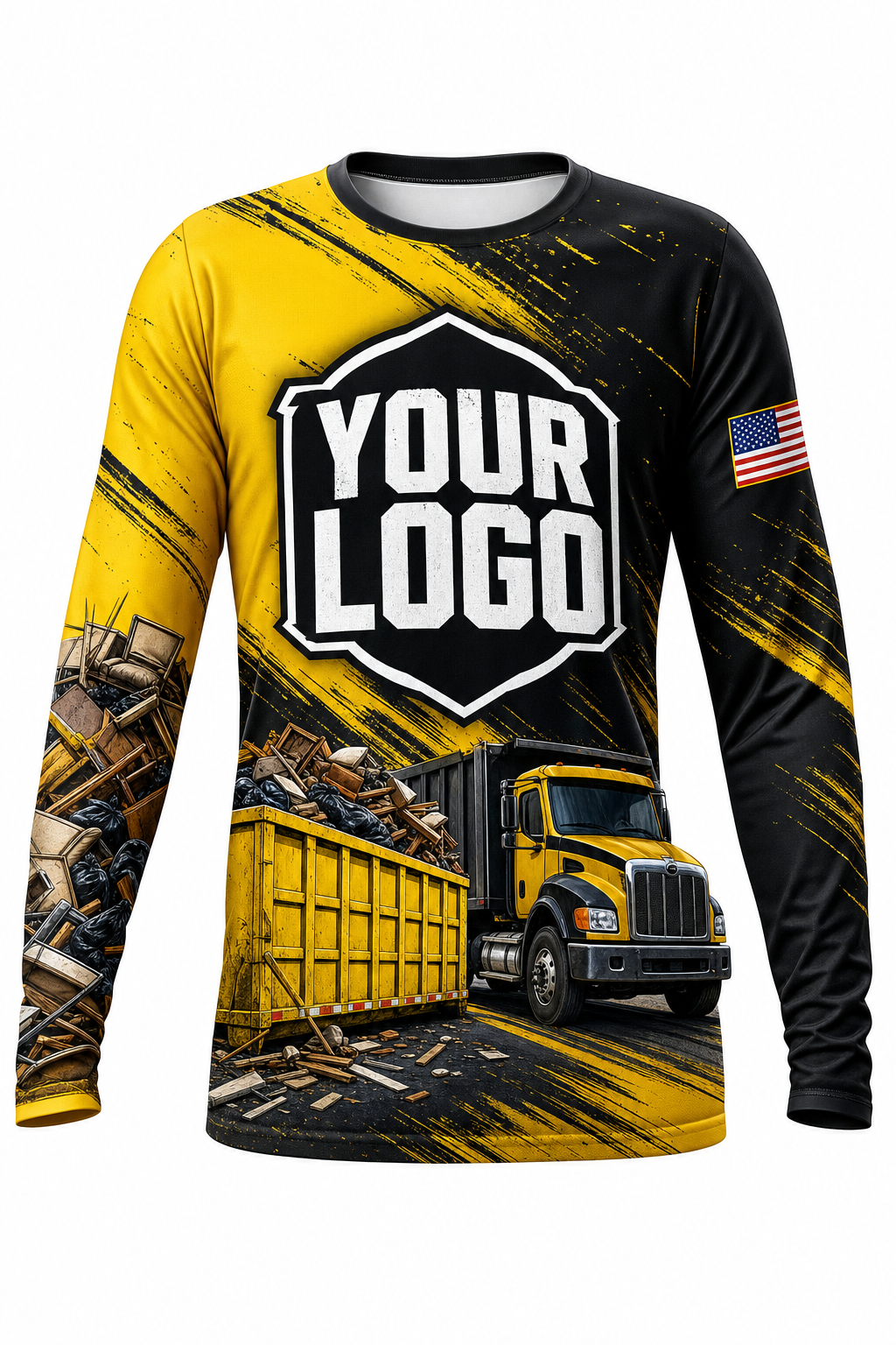 Junk Haul custom moving & junk removal crew uniform Long Sleeve — front