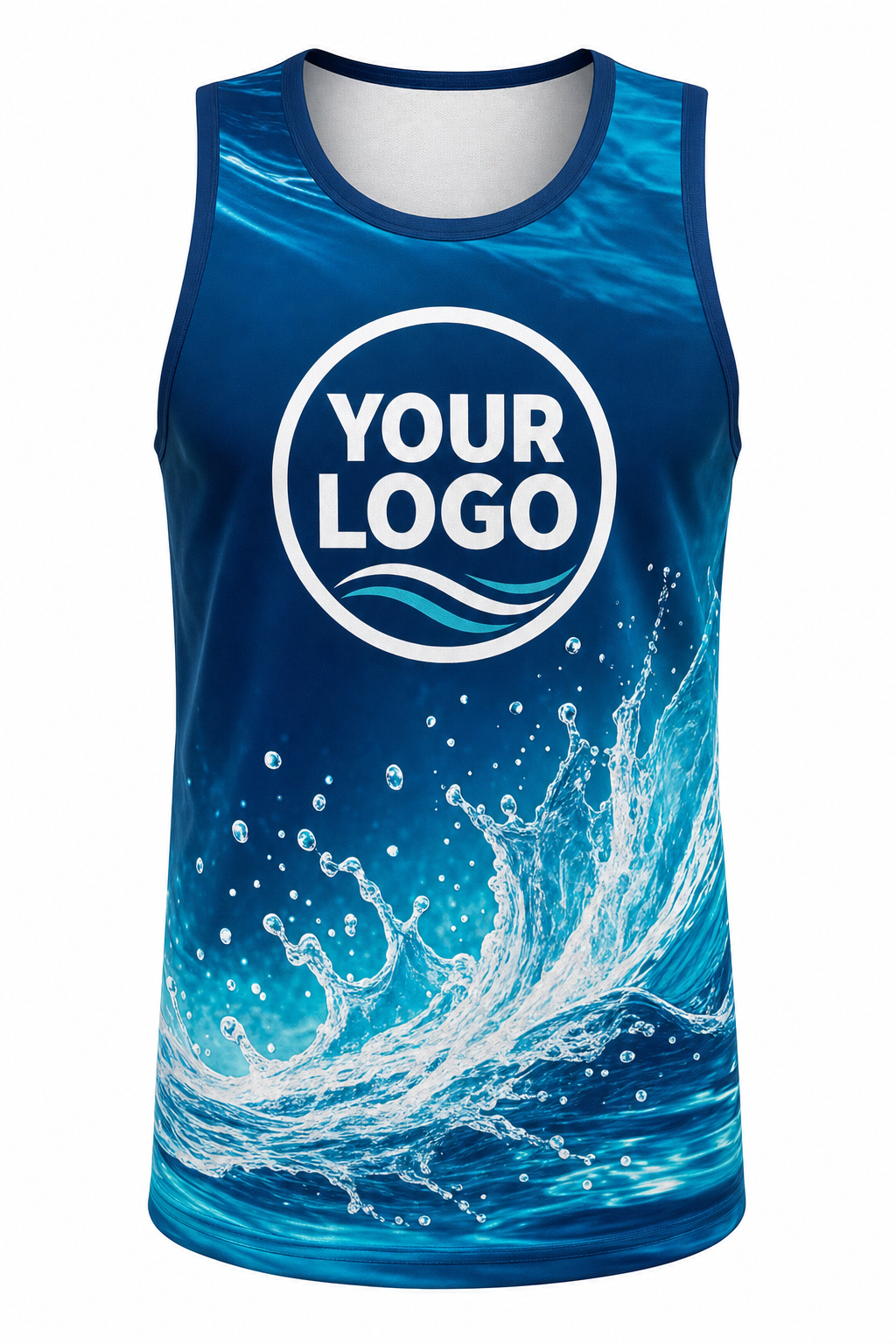 Lagoon Splash custom pool cleaning & service crew uniform Tank Top — front