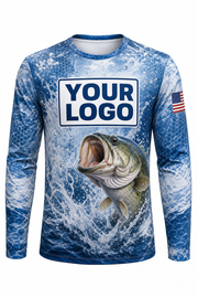 Largemouth Bass Custom Fishing Team Uniform - custom crew uniform
