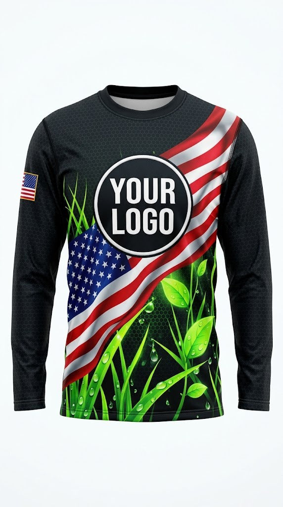 Patriot Turf — Lawn Care Crew Long Sleeve (Custom AOP)