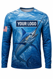 Blue Marlin Custom Fishing Team Uniform - custom crew uniform