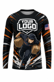 Anime Action Mover custom moving & junk removal crew uniform Long Sleeve — front