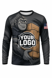 Gorilla Mover custom moving & junk removal crew uniform Long Sleeve — front